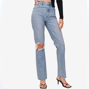 A&F 90s Ultra High Rise Jeans Straight Leg Abercrombie & Fitch Curve Love | 12R